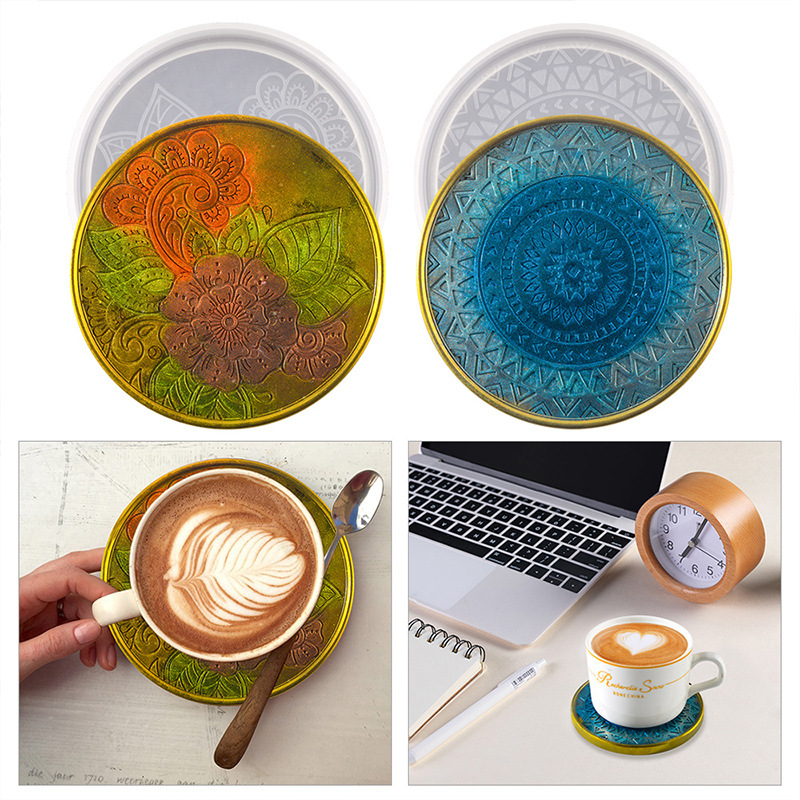 Flower Coaster Silicone Mold E - огляд і ціна Coaster Mold Round