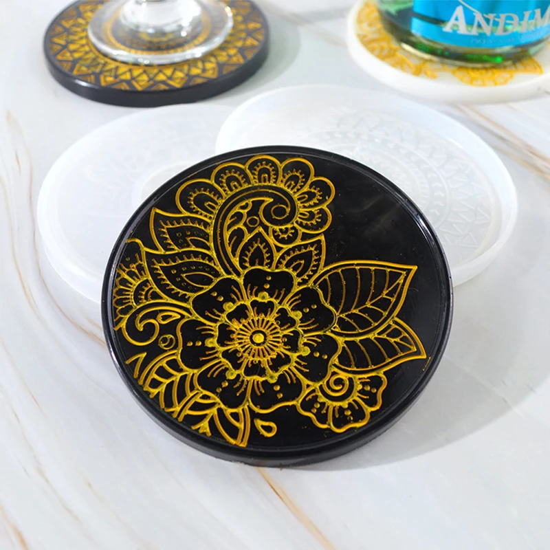 Flower Coaster Silicone Mold E - огляд і ціна Coaster Mold Round