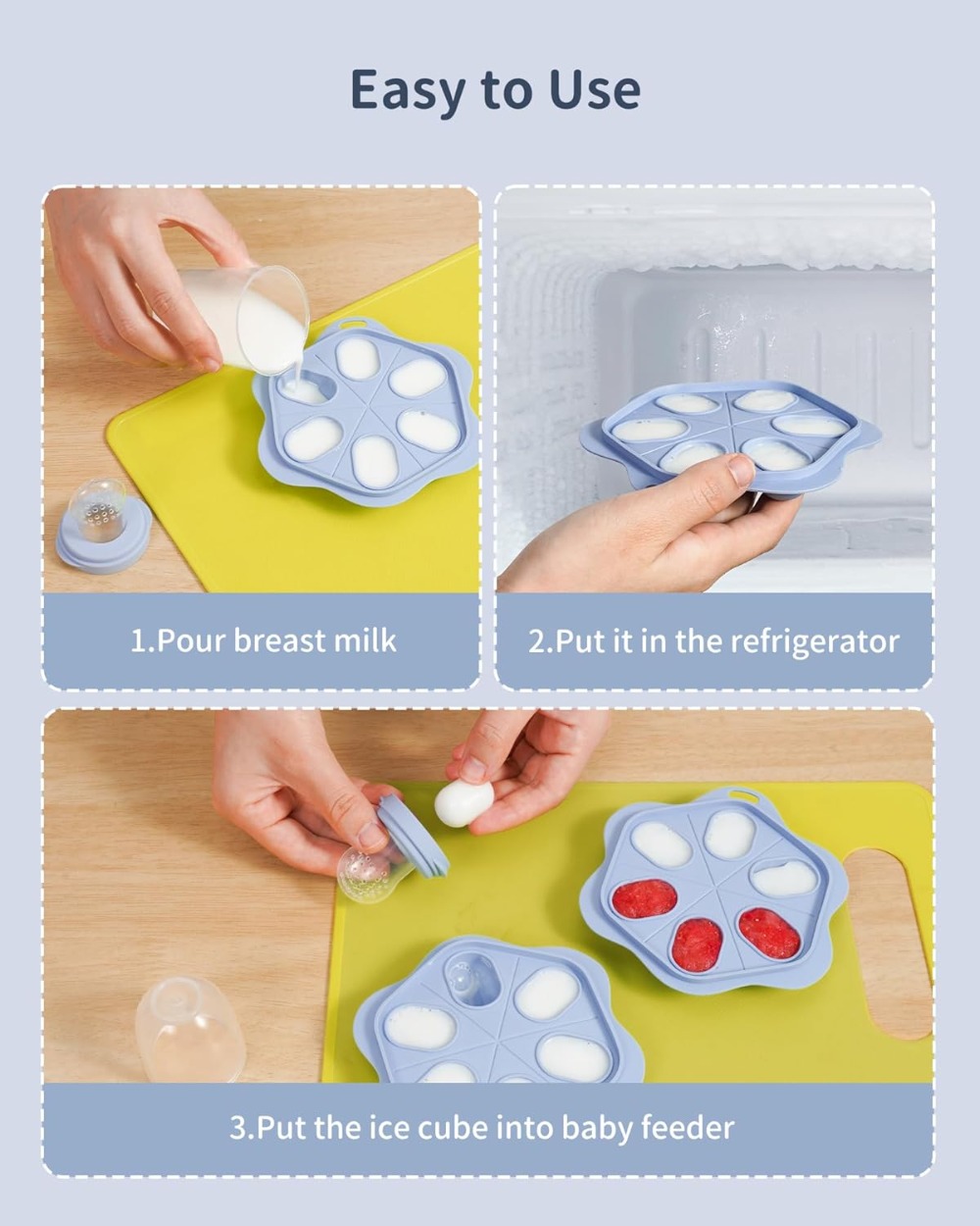 Silicone Baby Fruit Food Feede - огляд і ціна Silicone Mold Tray