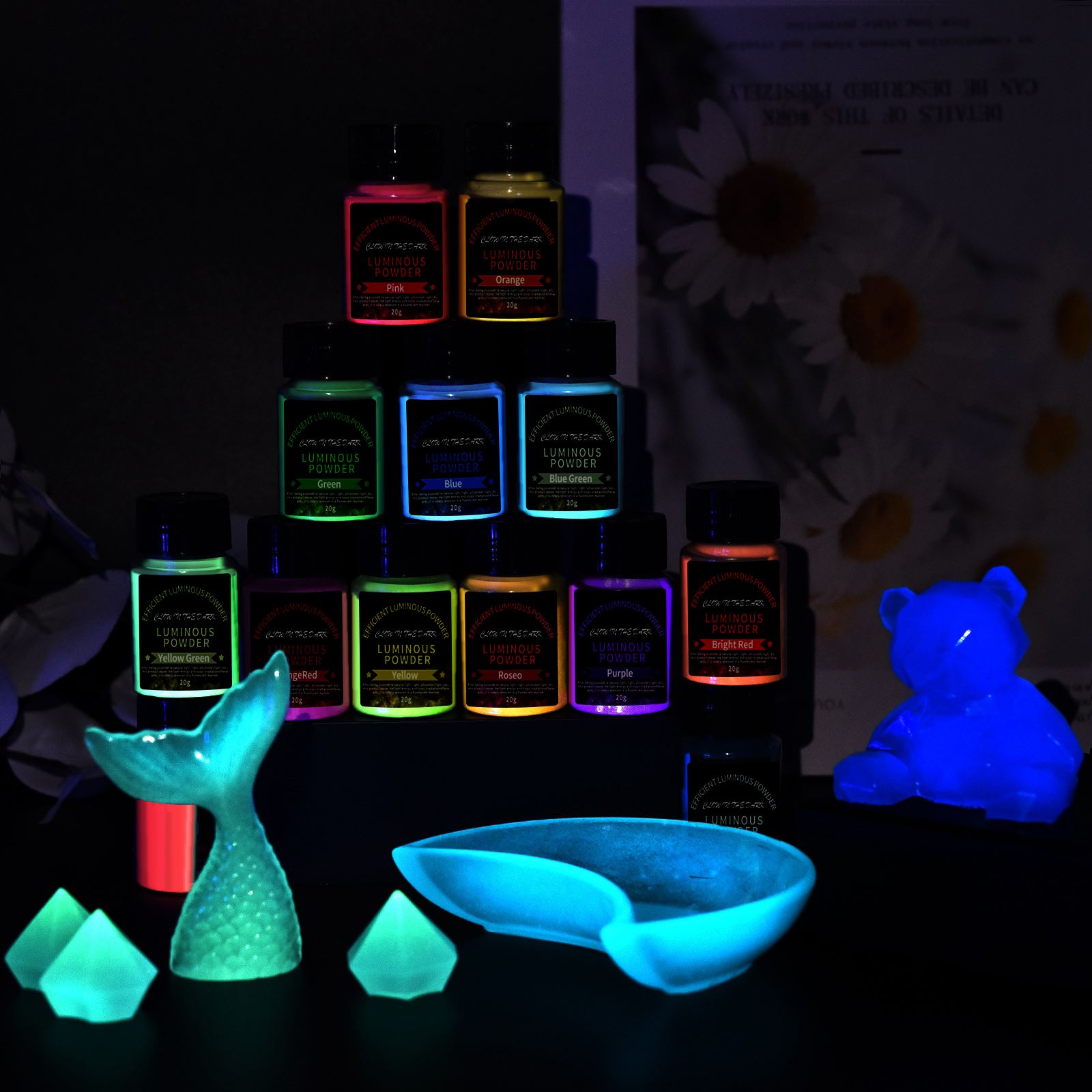 20g Long Lasting Bright Lumino - огляд і ціна Resin Pigment Set