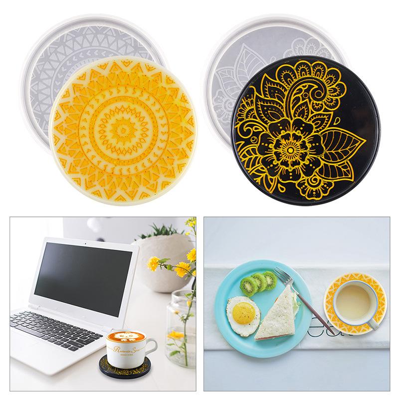 Flower Coaster Silicone Mold E - огляд і ціна Coaster Mold Round