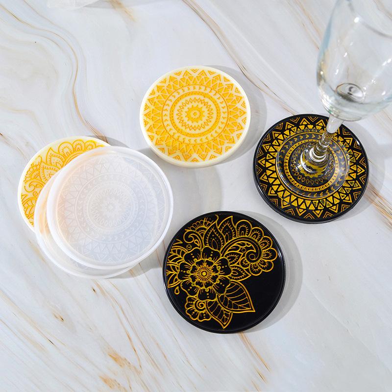 Flower Coaster Silicone Mold E - огляд і ціна Coaster Mold Round