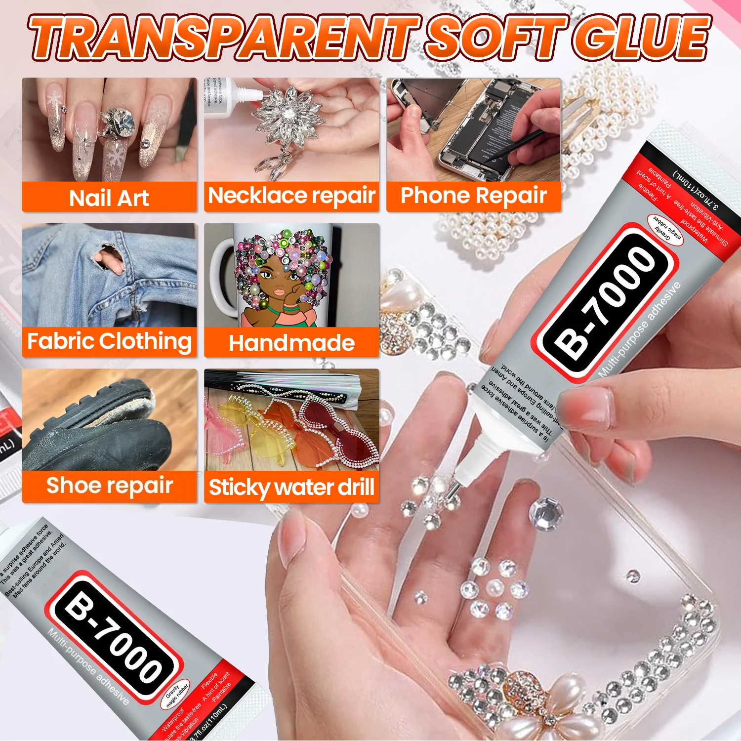 1-10Pcs B-7000 Super Glue Lool - огляд і ціна Crafting Resin