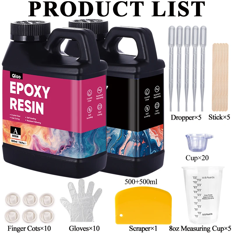 500ml 1000ml Easy Mixing Epoxy - огляд і ціна Epoxy Uv Resin Kit