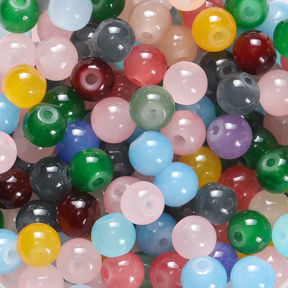 30/50pcs 6mm Glass Round Beads - огляд і ціна Resin Craft Material