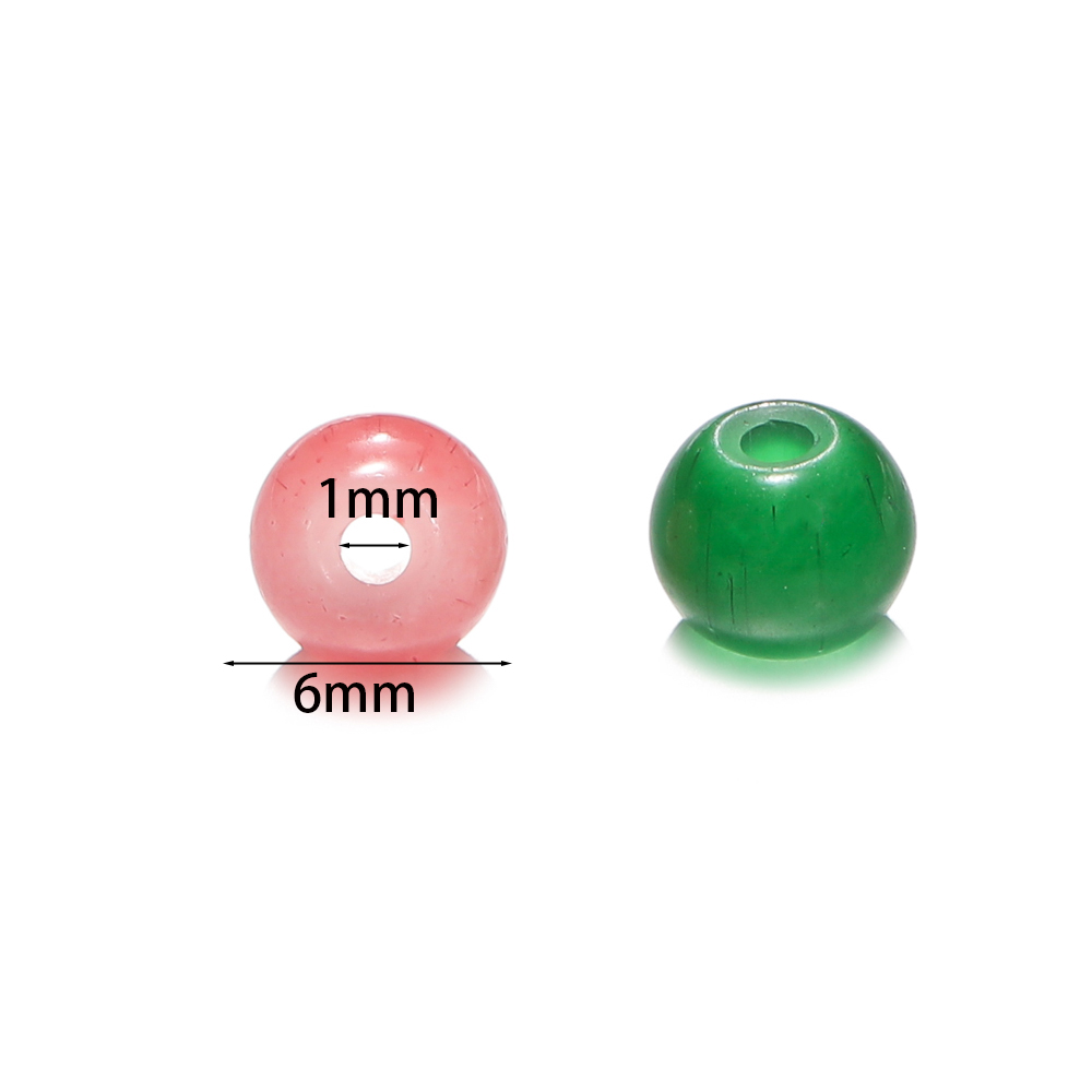30/50pcs 6mm Glass Round Beads - огляд і ціна Resin Craft Material