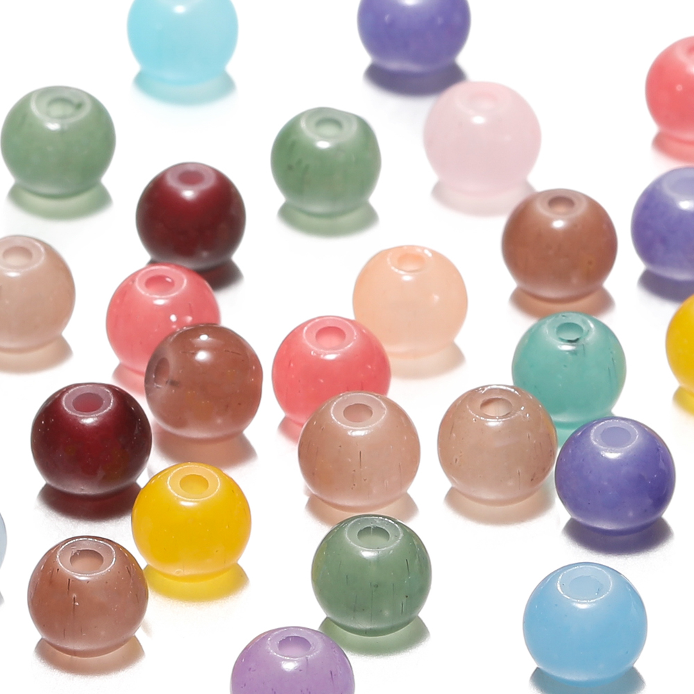 30/50pcs 6mm Glass Round Beads - огляд і ціна Resin Craft Material