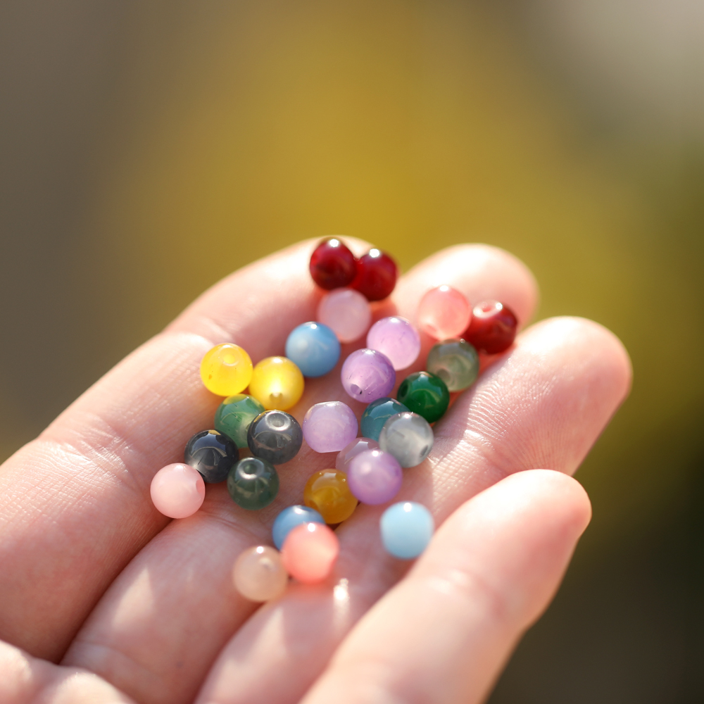 30/50pcs 6mm Glass Round Beads - огляд і ціна Resin Craft Material