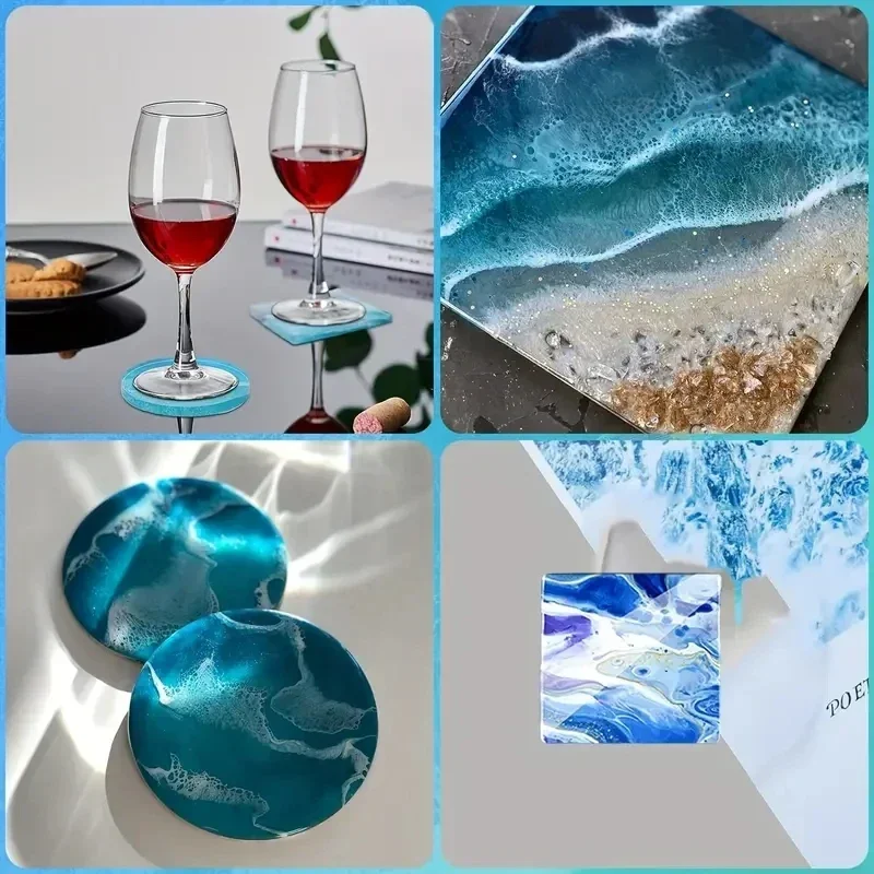 5Pcs/Set DlY Epoxy Resin Cup C - огляд і ціна Serving Tray Mold