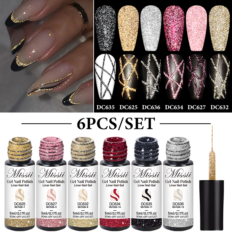 2/4/6pcs Reflective Glitter Li - огляд і ціна Resin Glitter Pack