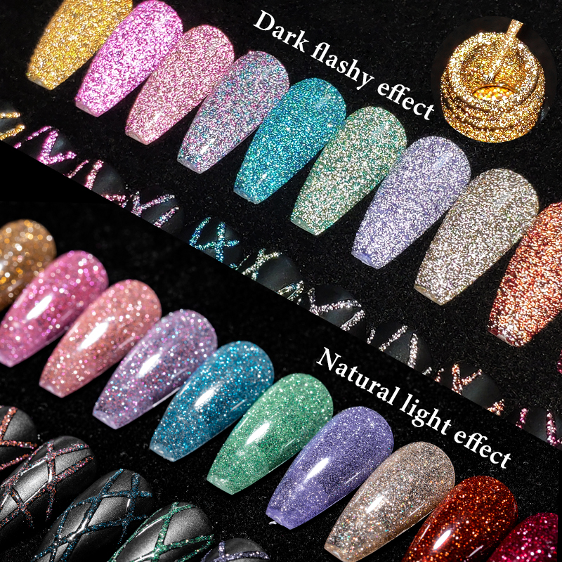 2/4/6pcs Reflective Glitter Li - огляд і ціна Resin Glitter Pack