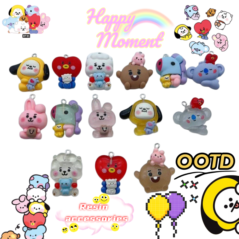 BT21 mang chimmy shooky koya a - огляд і ціна Resin Craft Kit