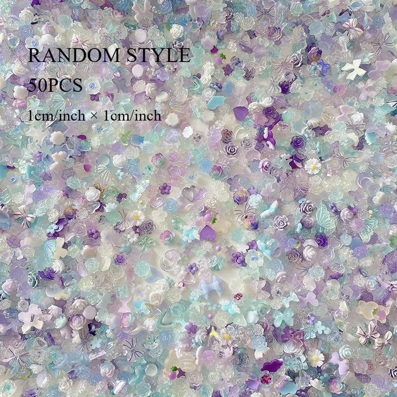 50pcs/pack Luminous Light Resi - огляд і ціна Resin Glitter Pack