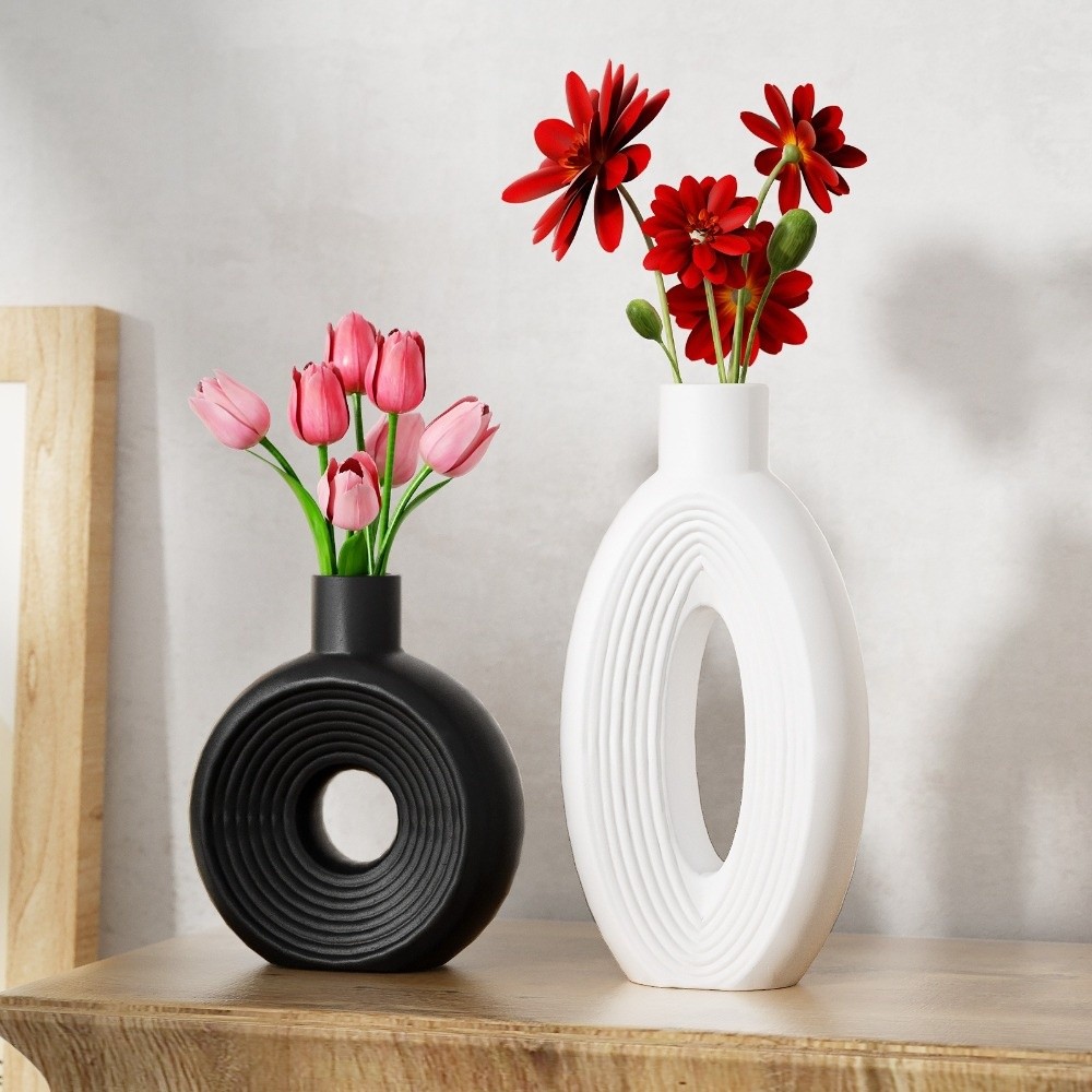 Oval Stripe Silicone Vase Mold - огляд і ціна Resin Craft Workshop