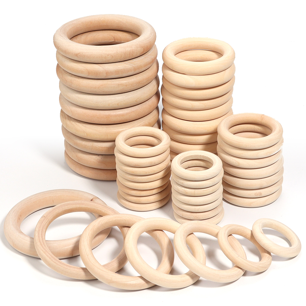 Unfinished Solid Wooden Rings  - огляд і ціна Wood Ring Blank