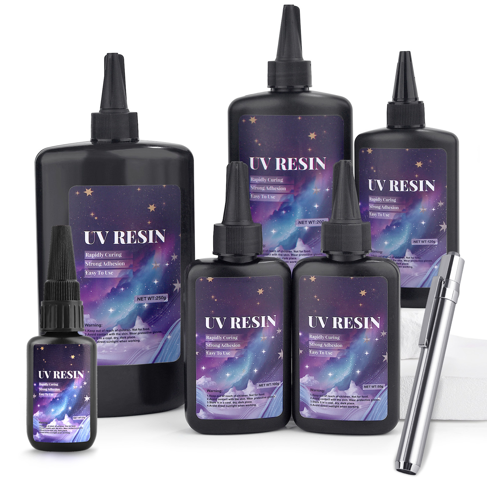 25/50/100/120/200/250g UV Fix  - огляд і ціна Epoxy Uv Resin Kit