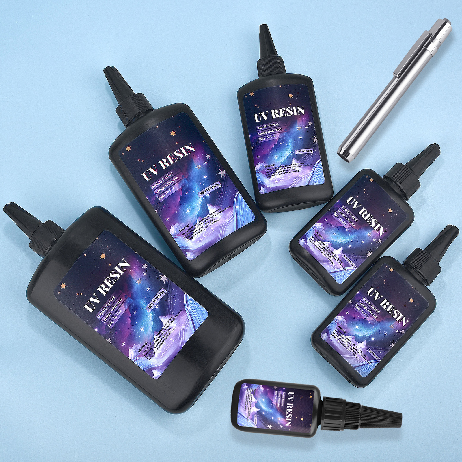 25/50/100/120/200/250g UV Fix  - огляд і ціна Epoxy Uv Resin Kit