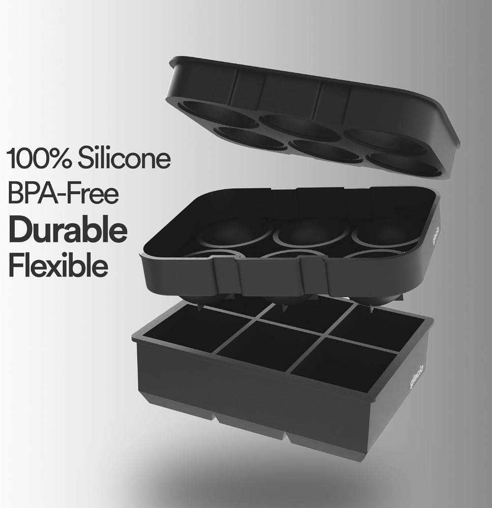 Silicone Ice Cube Trays – Larg - огляд і ціна Silicone Mold Tray