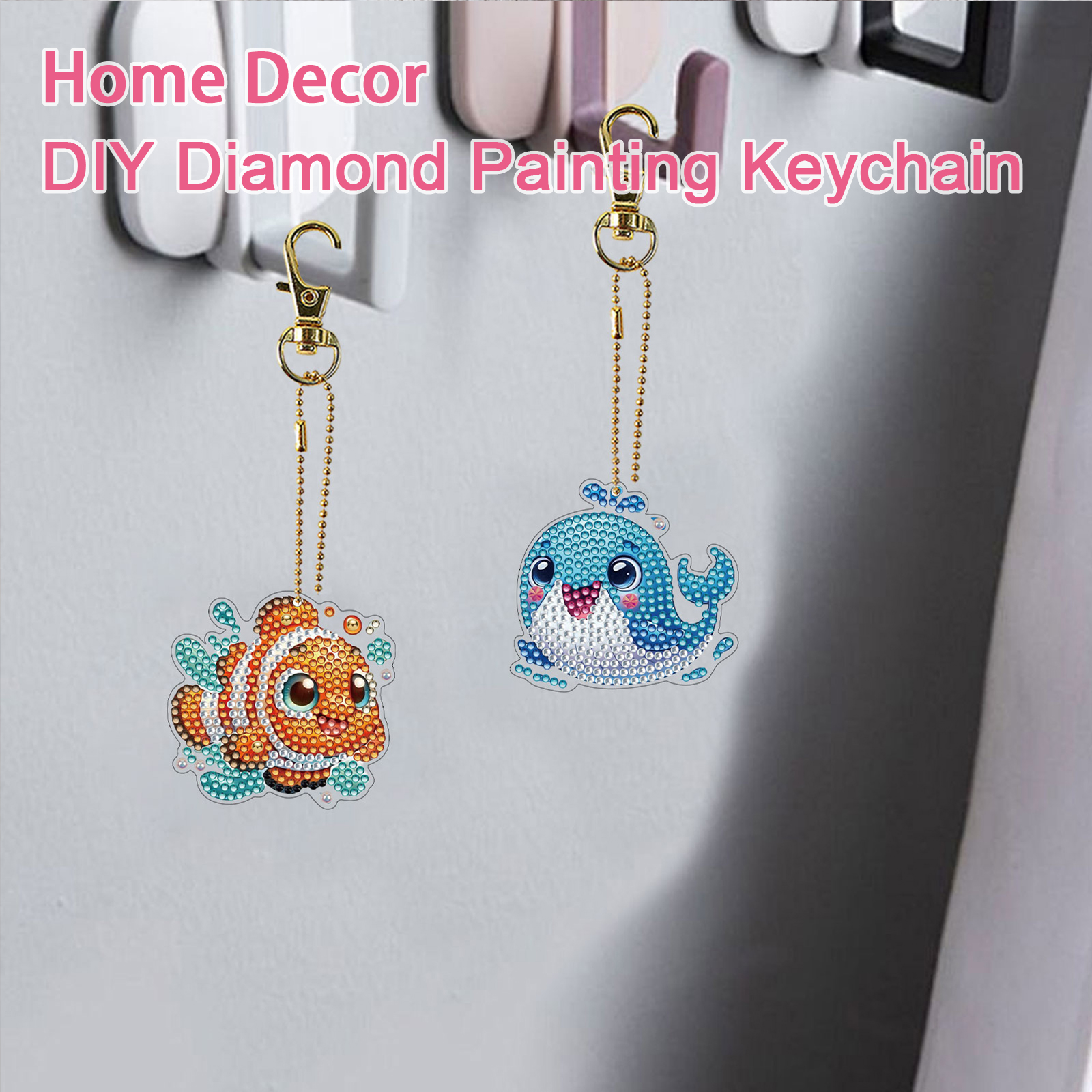 15Pcs DiY Diamond Art Keychain - огляд і ціна Resin Craft For Beginners