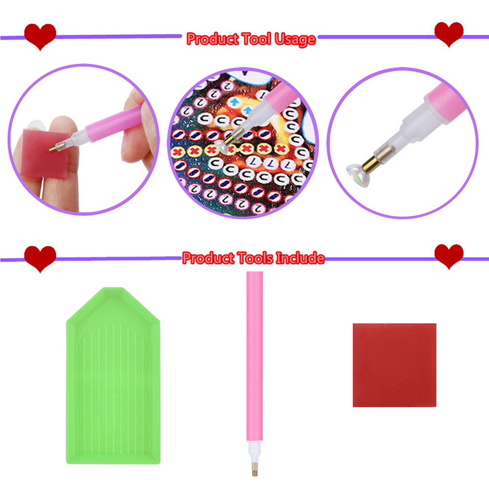 15Pcs DiY Diamond Art Keychain - огляд і ціна Resin Craft For Beginners