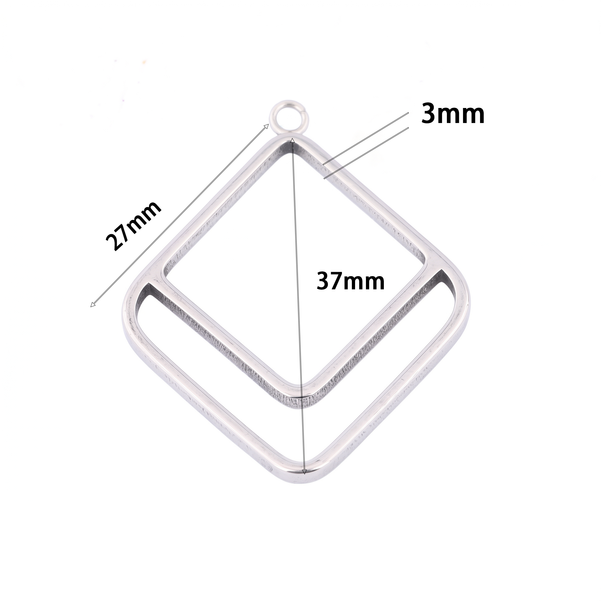 10pcs Square Triangle 3mm Thic - огляд і ціна Resin Craft Projects
