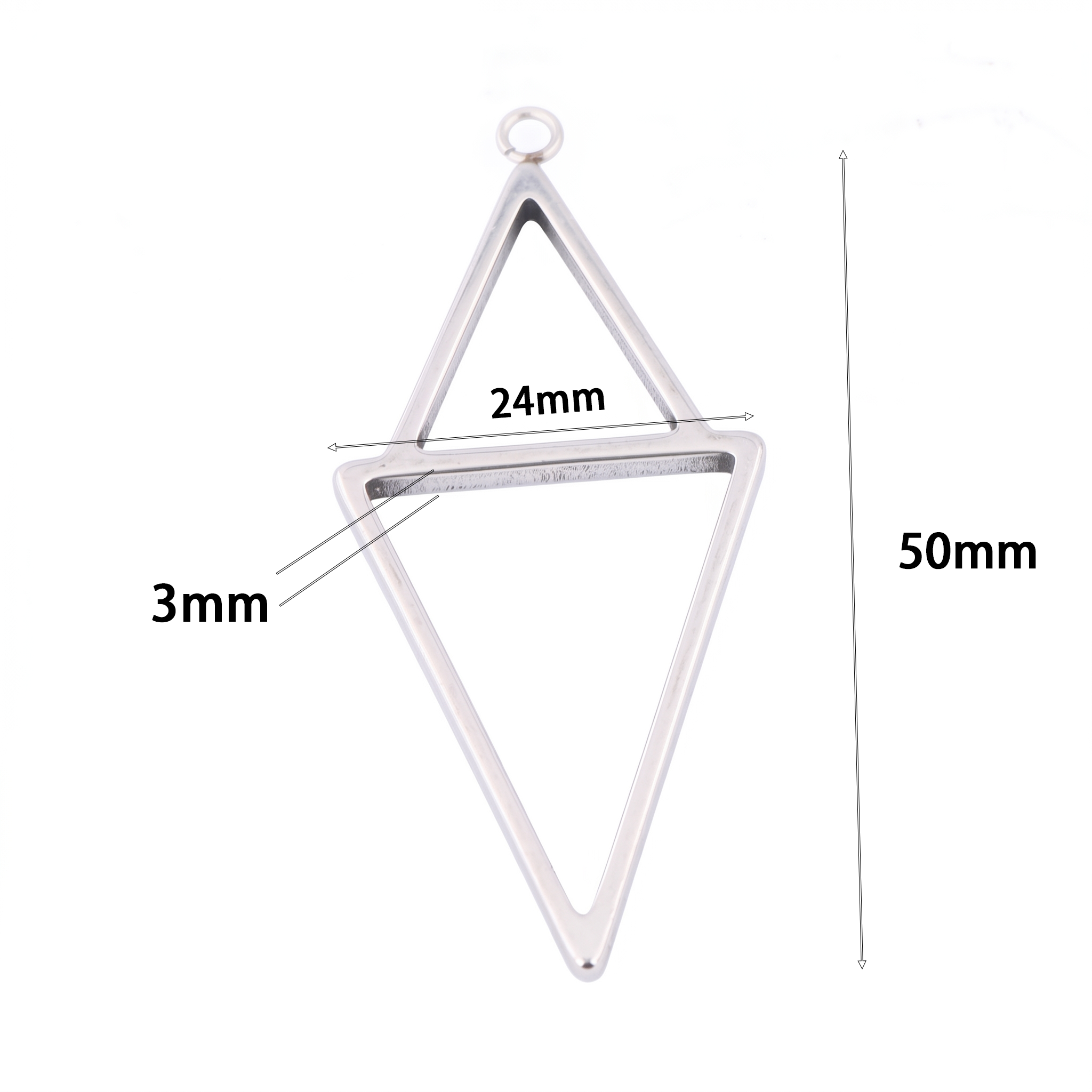 10pcs Square Triangle 3mm Thic - огляд і ціна Resin Craft Projects