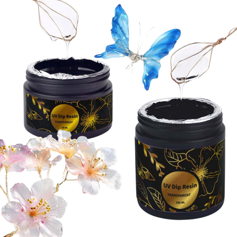 UV DIP Resin Glue Set 50/100ml - огляд і ціна Flower Preservation Resin