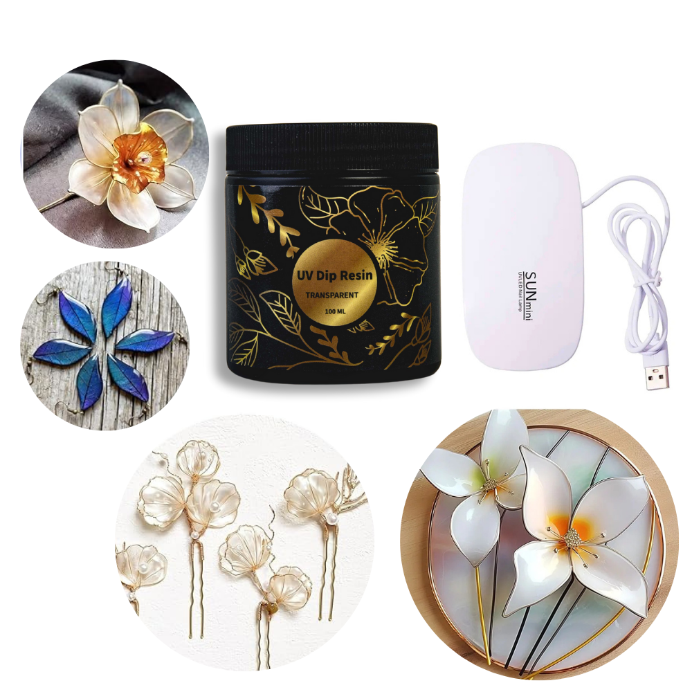 UV DIP Resin Glue Set 50/100ml - огляд і ціна Flower Preservation Resin