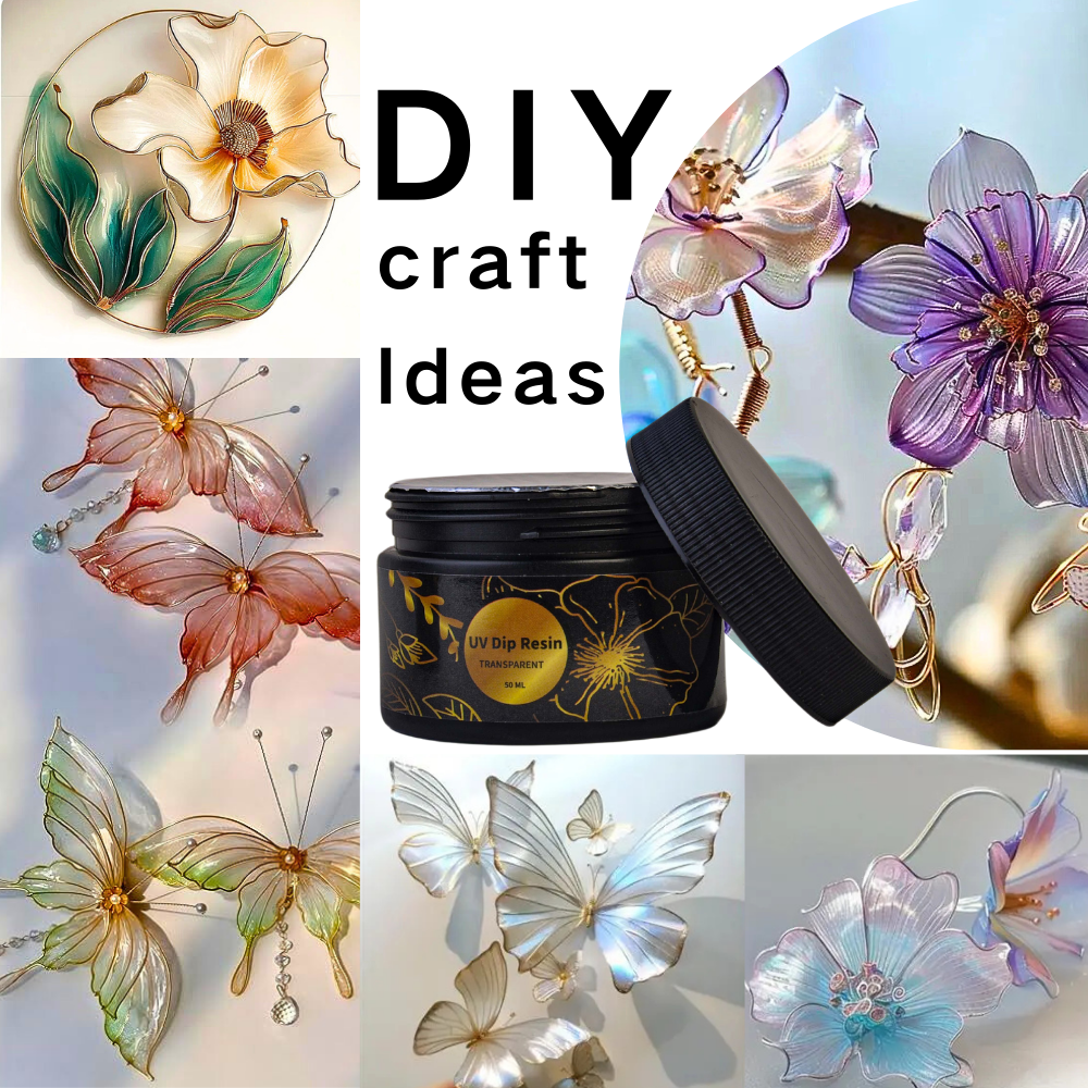 UV DIP Resin Glue Set 50/100ml - огляд і ціна Flower Preservation Resin