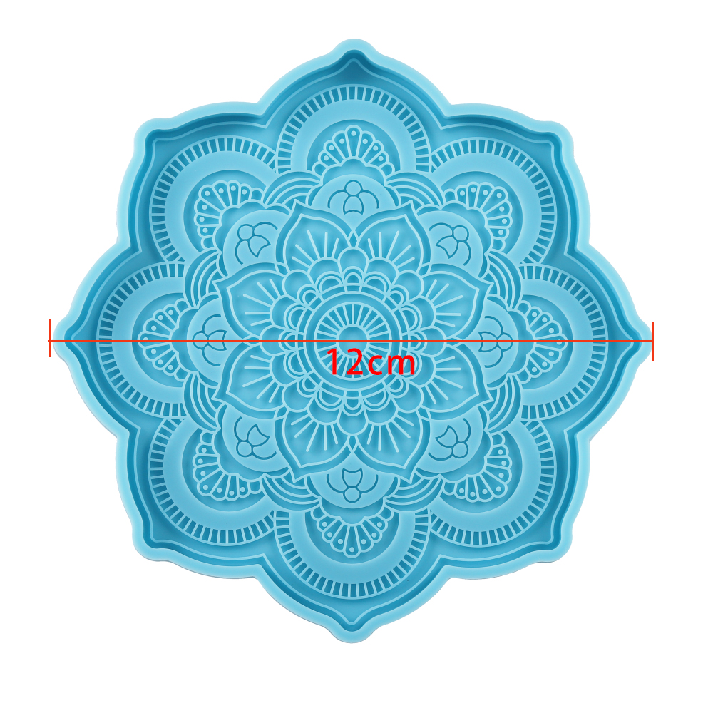 Mandala Coaster Silicone Mold  - огляд і ціна Coaster Mold Round