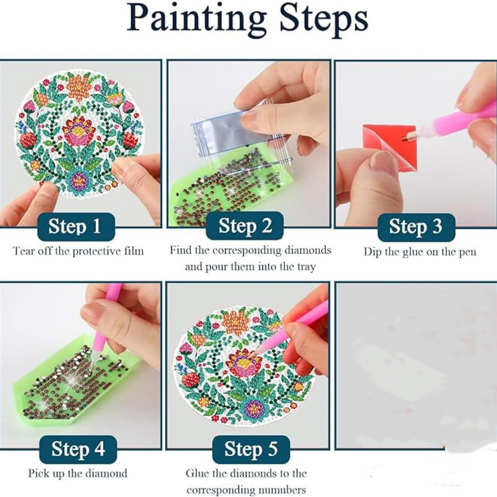 8-piece set/Diamond painting c - огляд і ціна Resin Craft Kit