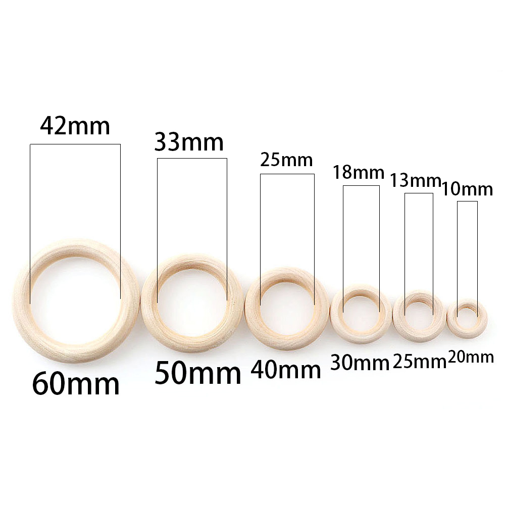 Unfinished Wooden Rings 20-60m - огляд і ціна Wood Ring Blank