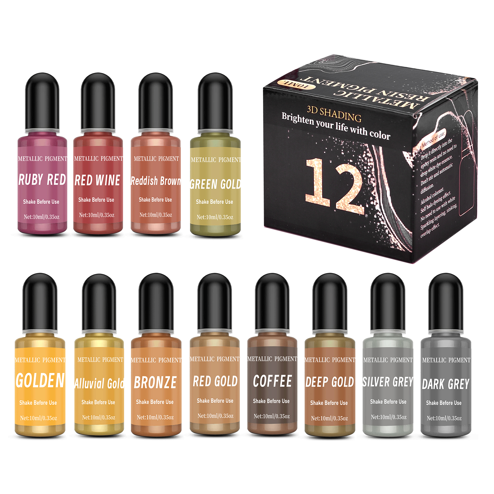 1set Art Ink Alcohol Epoxy Res - огляд і ціна Resin Dye Alcohol