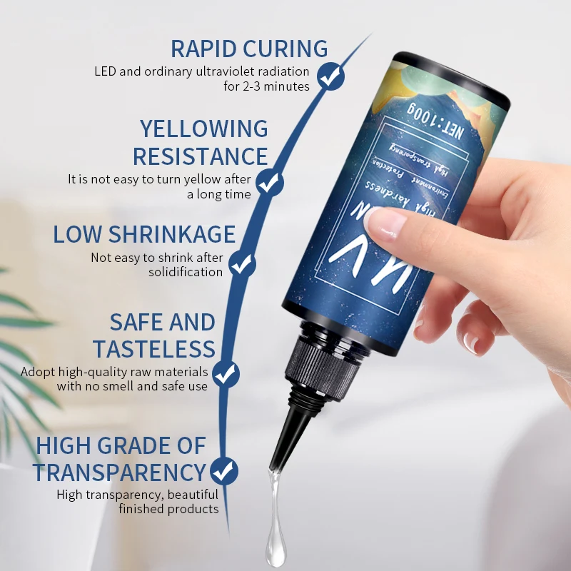 UV Resin Glue for DIY Jewelry, - огляд і ціна Epoxy Uv Resin Kit