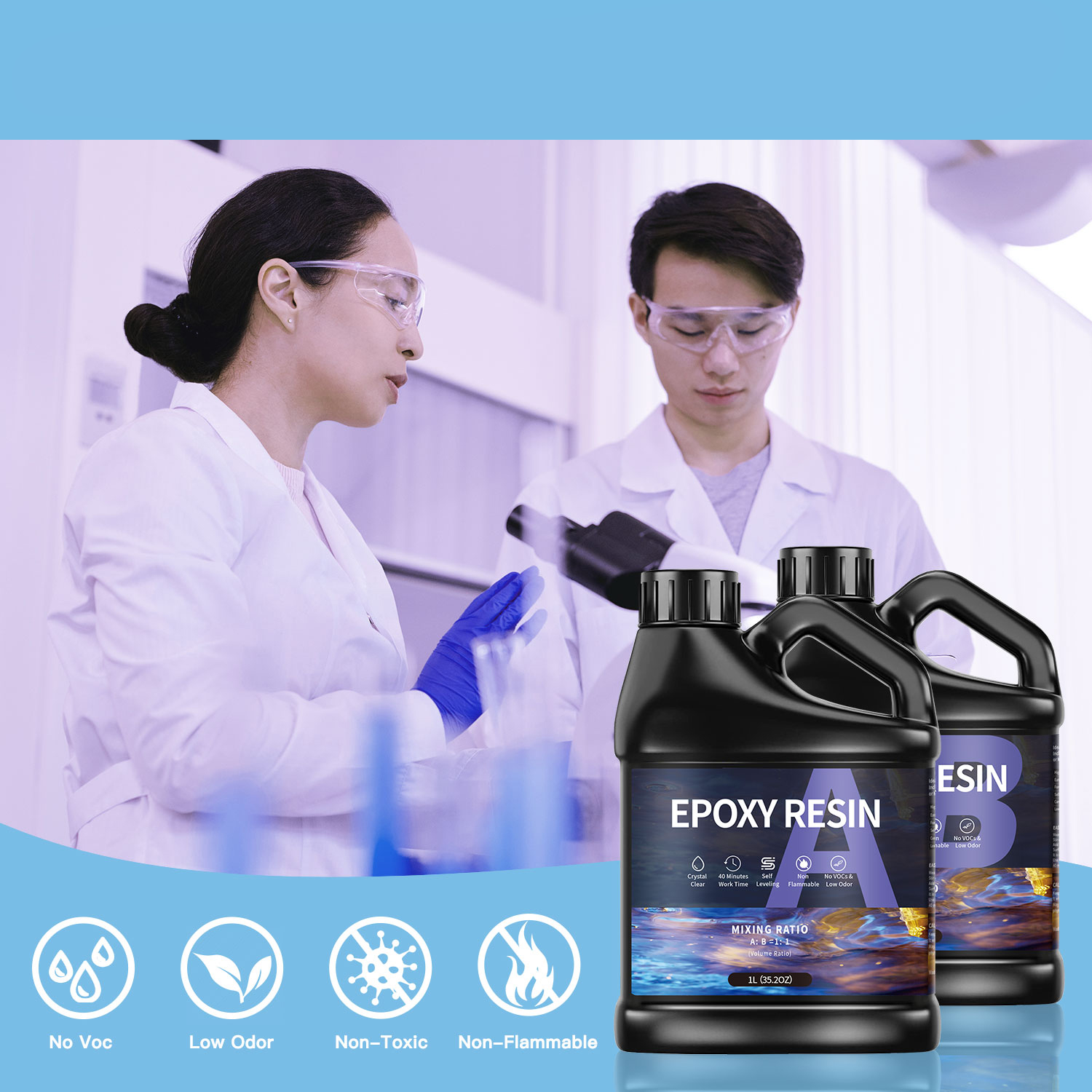 500g/1000g  AB Epoxy Resin Glu - огляд і ціна Epoxy Uv Resin Kit