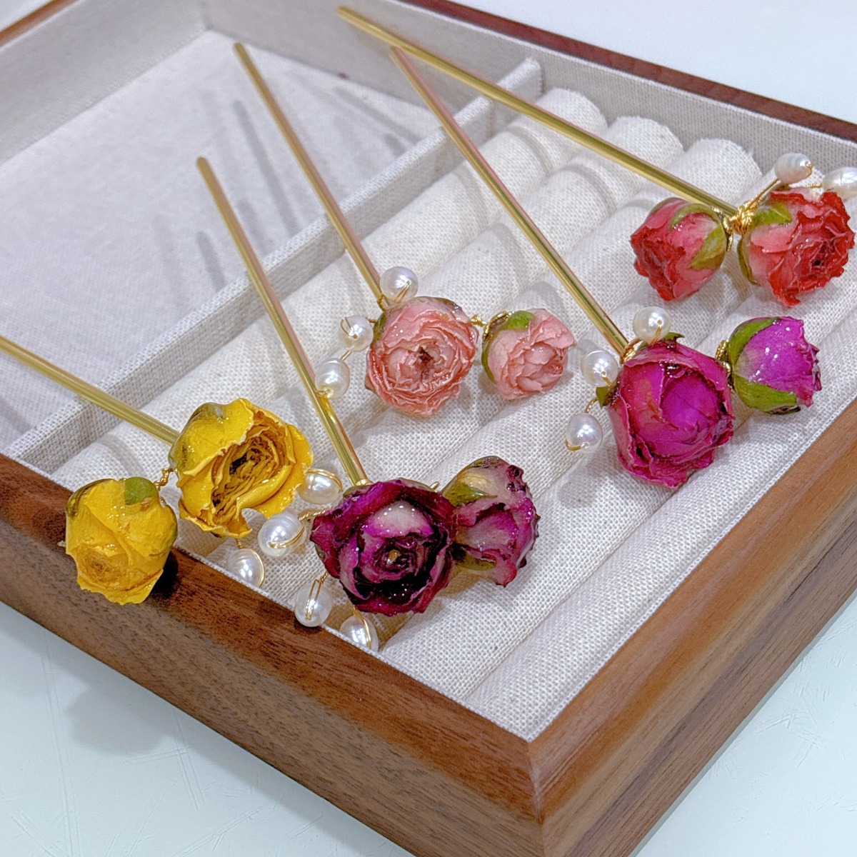 5pcs Drip Glue Roses Dried Flo - огляд і ціна Dried Flower Bulk