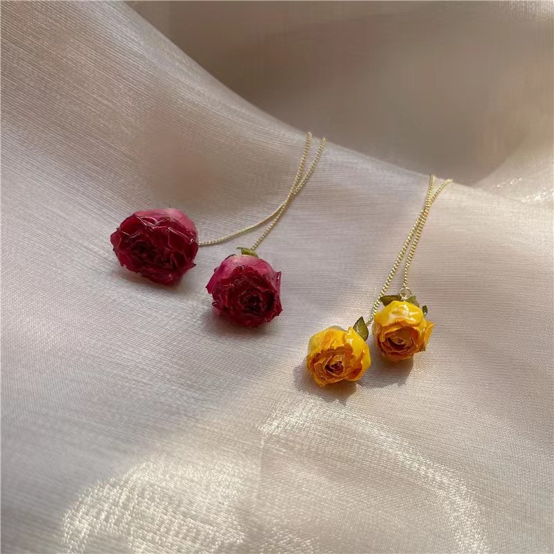 5pcs Drip Glue Roses Dried Flo - огляд і ціна Dried Flower Bulk