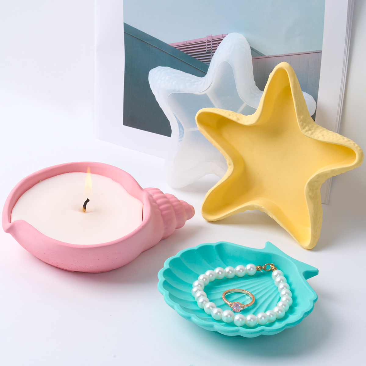 DIY Concrete Starfish Starage  - огляд і ціна Serving Tray Mold