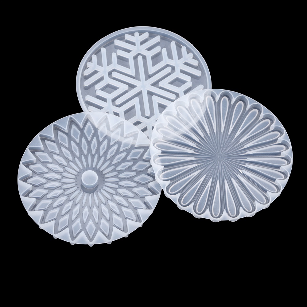 1Pcs Round Coaster Resin Silic - огляд і ціна Coaster Mold Round