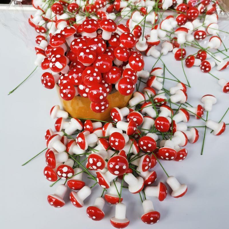 10-80PCS Mini Color Mushroom D - огляд і ціна Terrarium Moss Art