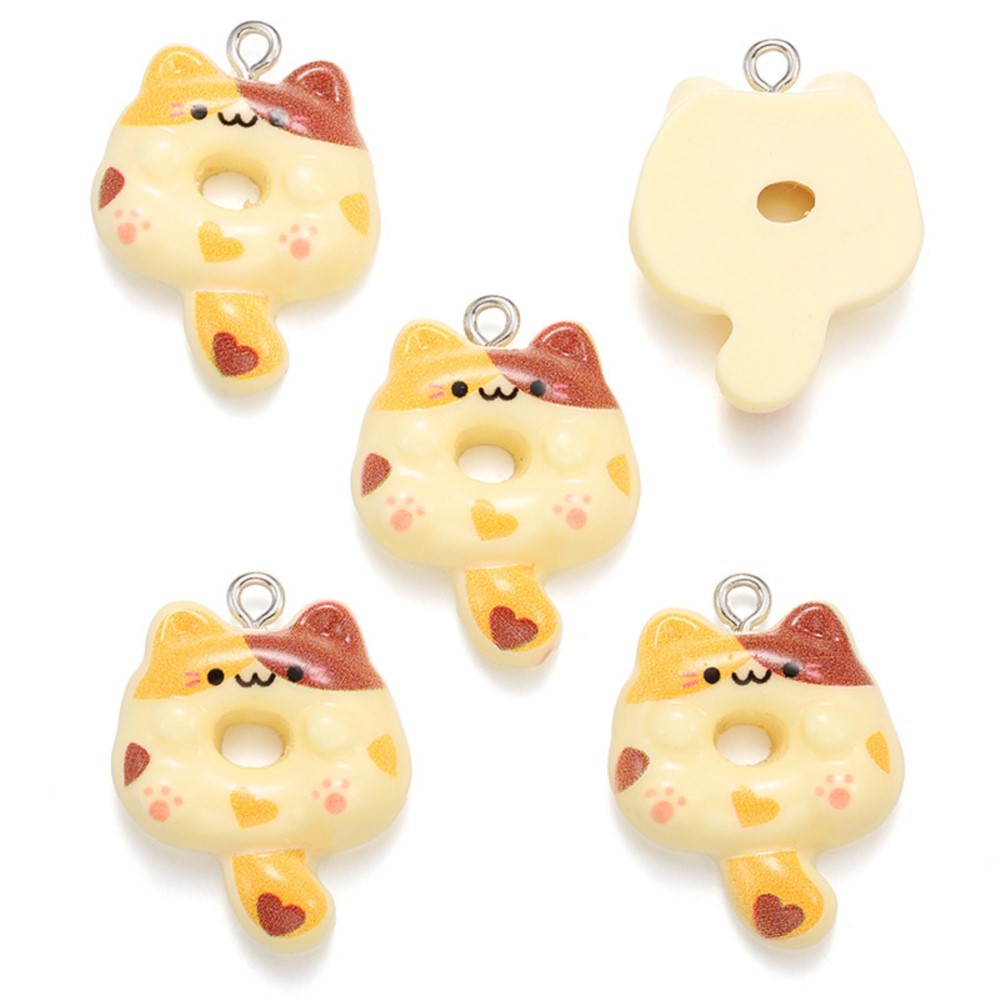 10Pcs Kawaii Cartoon Cat Resin - огляд і ціна Resin Craft Projects