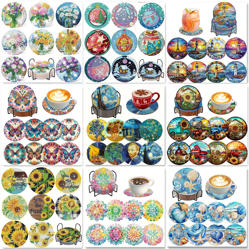8-piece set of diamond paintin - огляд і ціна Resin Craft Kit