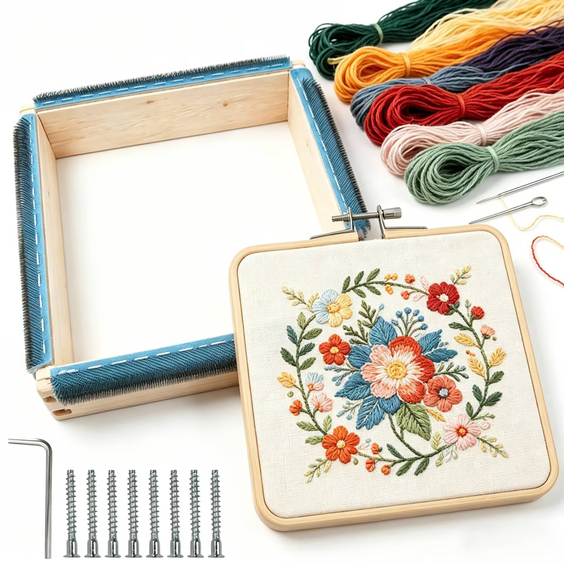 Punch Needle Frame Square Embr - огляд і ціна Wood Ring Blank
