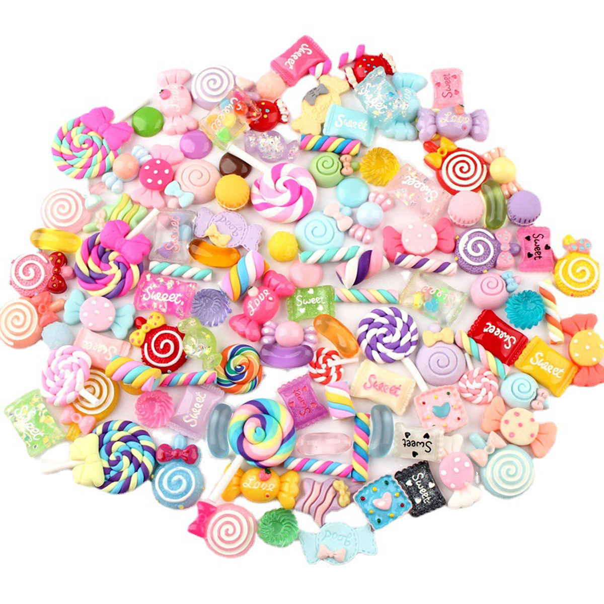 30pcs Random Candy Slime Charm - огляд і ціна Resin Craft Material