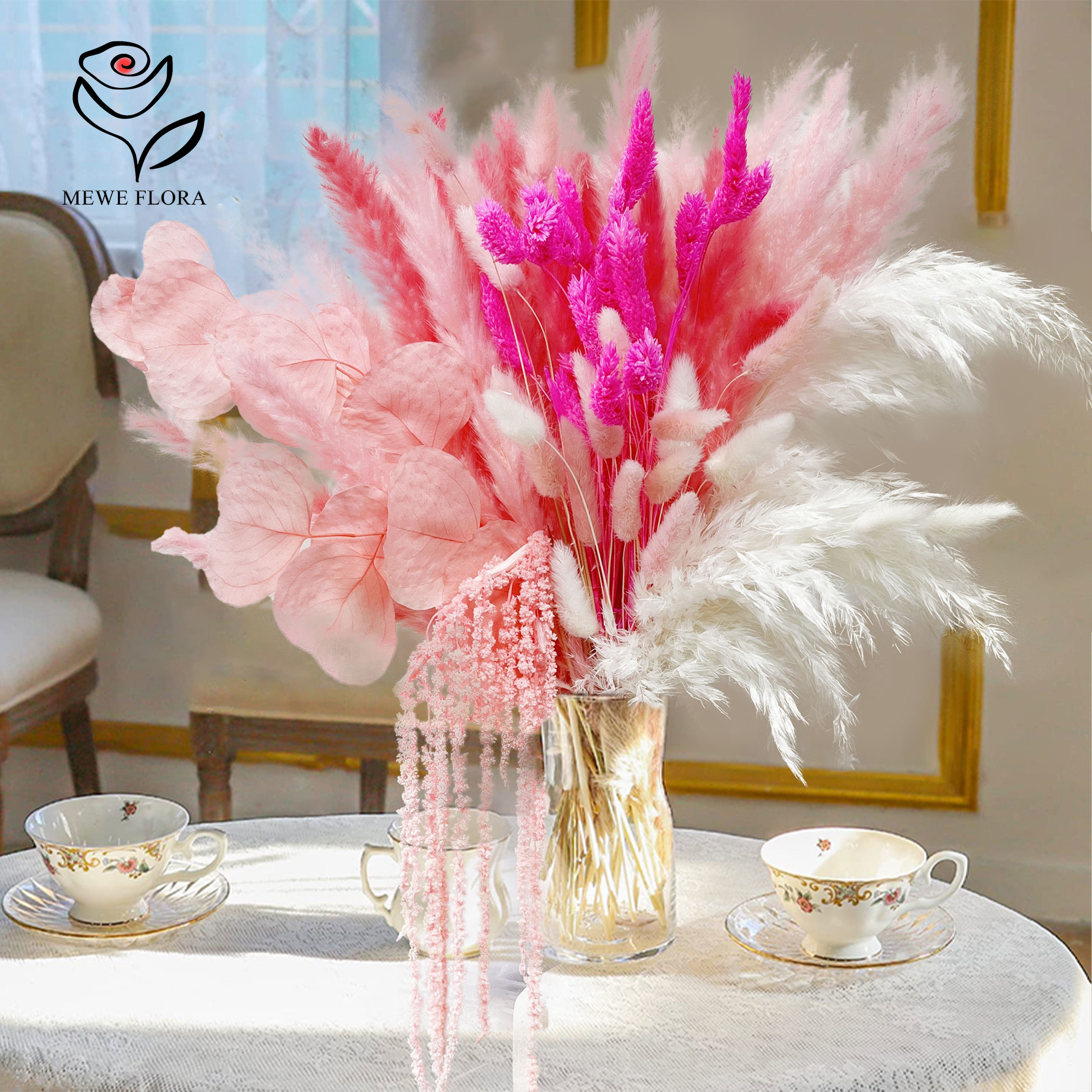 Natural Pampas Pink Dried Flow - огляд і ціна Dried Flower Bulk