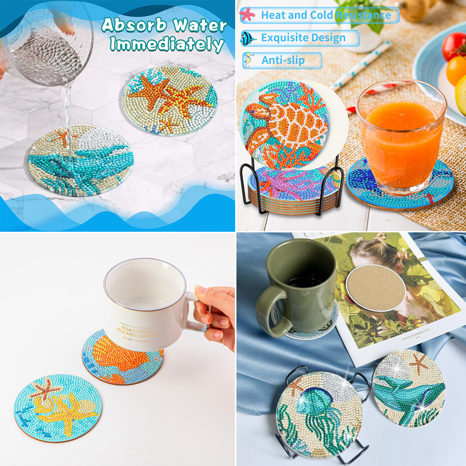 RUOPOTY 8pc/sets Diamond Paint - огляд і ціна Resin Craft For Beginners