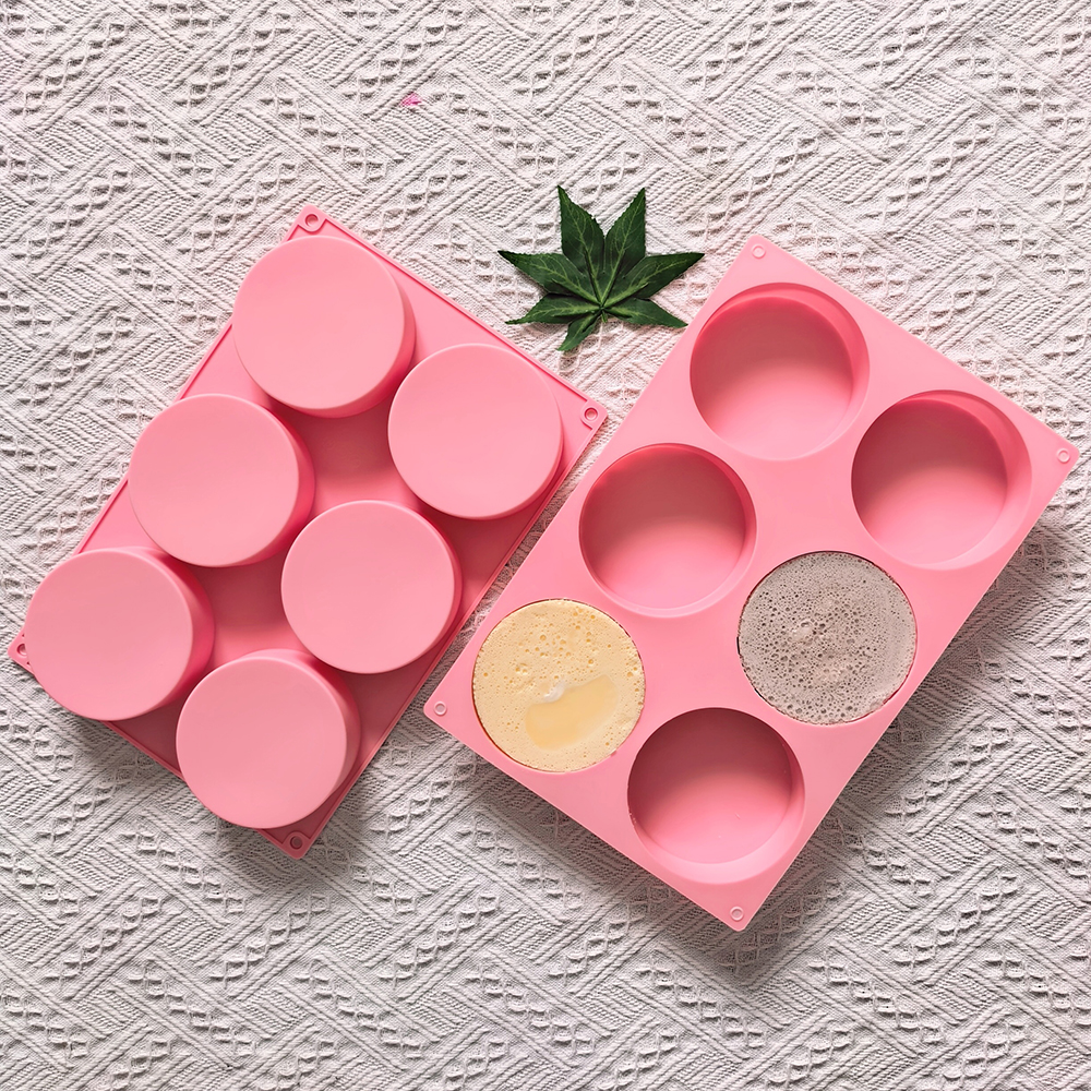 1pc 6-cavity large round disc  - огляд і ціна Coaster Mold Round