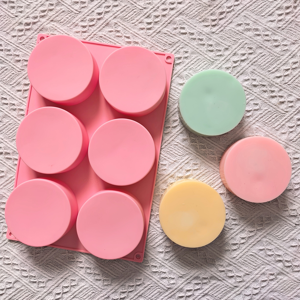 1pc 6-cavity large round disc  - огляд і ціна Coaster Mold Round