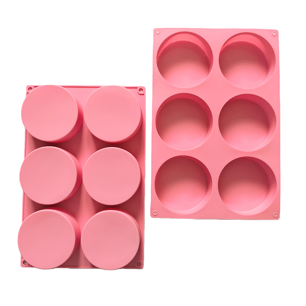 1pc 6-cavity large round disc  - огляд і ціна Coaster Mold Round