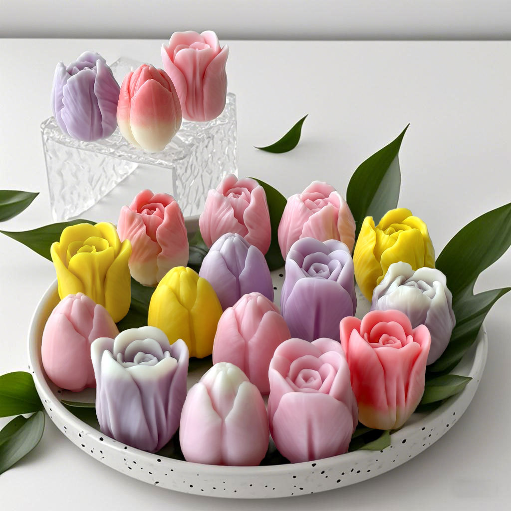 DIY tulip candle silicone mold - огляд і ціна Flower Preservation Resin